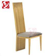 Wholesale Banquet Furniture Event Party Rental Used High Back Gold Stainless Steel Wedding Chairs thumbnail-2