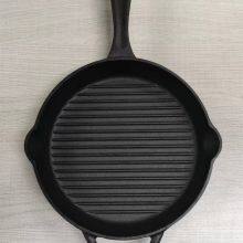 Popular Camp Bbq Grill Pan Cast Iron Non Stick Grill Pan With Long Handle