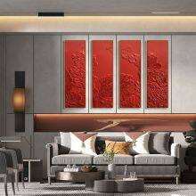 Beauty of the Wall, Leather Carving, Decorative Painting, Sofa, Restaurant, Physical Hanging Picture, Corridor, Entrance, Wall Decoration, Hotel, Sample Room Art thumbnail-3