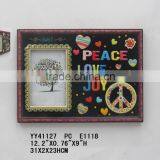 Decorative Wooden Photo Frame With Peace Love Joy