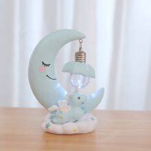 Resin Moon Unicorn LED Night Light Cartoon Baby Nursery Lamps Children Toy Gift Kids Room Craft Table Lights Decor Unicorn Lamp thumbnail-5