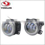 30W 4 Inch Round LED Fog Light With Angle Eyes for Jeep Wrangler