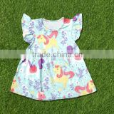 new products 2016 horse clothing latest design girls top kids skirt and top