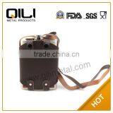 Climb Hill Hip Flask Leather Bag