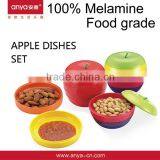 D650 Colorful Apple Cheap Plastic Dish Plastic Dishes Melamine Dish Set thumbnail-1