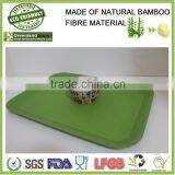 Colorful Biodegradable Bamboo Fiber Fast Food Tray thumbnail-2