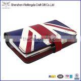 New design promotion pretty leather agenda 2016 with flag printing