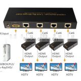 Newfashioned cat6 HDMI 1x4 Extender over single 5E/6 cable 60m manufacturer&supplier&exporter