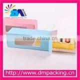 Mini Custom Handmade Printed Paper Gift Packaging Macaron Box Wholesale thumbnail-1