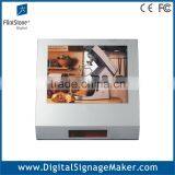 Instore 15 inch barcode reader advertising display