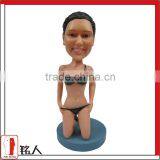 custom 7 inches sexy girl bobblehead on your own