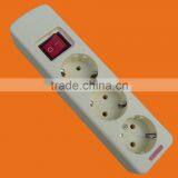 European Style 3 Way Extension Power Socket With Earth With Switch (E5003ES) thumbnail-2
