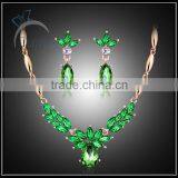 Wholesale Gold Plated Colored Gemstone Jewelry Set in China thumbnail-3