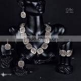 Ring Earring Bracelet Necklace Authentic Turkish Ottoman Jewelery Set thumbnail-3