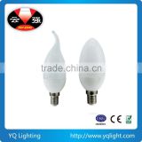 Plastic and Aluminum 3W E14 LED Bulb
