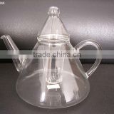 Pyrex glass teapot with infuser