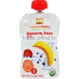 Happy Baby Organic Baby Food - Stage 2 - Banana Beets and Blueberry - Case of 16 - 3.5 oz