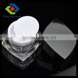 15gm square transparent PMMA acrylic cream jars,hot selling nice plastic mason jar,cream container