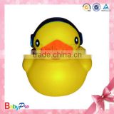 2014 Premium Quality Eco-friendly Play Music PVC Cute Yellow Small Toy Bath Duck