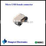 SMT Female Micro USB Connector