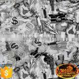 Customer Favoriate Dazzle Graphic NO.DGDBZ01686 Weapon Feature Design Pattern Hydrographic Film Water Transfer Printing Film