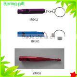 Bullet Shape Whistle, Metal Safety Whistle With Key Chain thumbnail-2