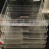 Acrylic Body Jewelry Display Case Retail Cabinet Lock