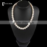 large cheap pearl necklaces/ freshwater perle stands modern necklaces price
