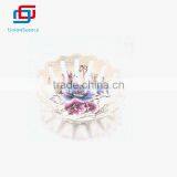 Low Price 26cm Round Melamine Floral Fruit Basket