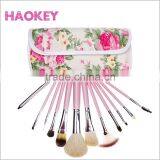 12pcs Aluminum Ferrule Wool Hair Cosmetic Woolen Brush Set thumbnail-1