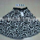 High Quality Printed Short Cotton Skirt thumbnail-1