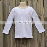 Kids long sleeve 100% comb cotton t-shirt