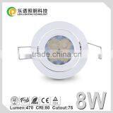 Recessed Orientable 8W LED SEMI Downlight Celling Light for Store Energy Saving