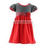 2016 New Casual High Quality Cotton Round Neck Baby One-piece Dress Designs for Girl thumbnail-3