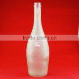 High-end Best Selling Liquor Frosted Bottles 750ml Ice Hockey Shape Glass Bottles Oilve Oil Transparent Bottles thumbnail-3