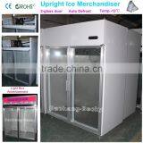 Upright Ice Merchandiser With 2-glass Door Bagged Ice Storage Bin Temp -12degree C thumbnail-1