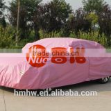 Pink PEVA Printing Hail Protection Windproof Car Cover