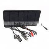 Best Price 7w Solar Power Charger for Solar Car Battery Maintenance,12V Battery Charging,cell Phone and 5V USB Port Device. thumbnail-3