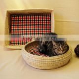 round and rectangular with two ears dog or cat Cattail House