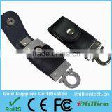 China Supplier Promotion Gift 8gb 16gb Black Leather Usb Flash Drive thumbnail-1
