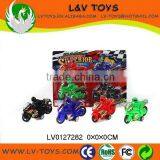 Plastic Pull Back Motorcycle With People thumbnail-1