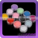 nail acrylic powder with 12 colors suitable for nail art decoration