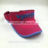 Wholesale 100% Cotton 3D Embroidery Sun Visor Hats for Women thumbnail-3