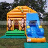 Giraffe & Orangutan Baby Jumper Bouncer , Inflatable Bouncer Slide for Sale