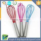Kitchen Non-Stick Manual Egg Beater / Balloon Whisk Stainless Steel Silicone Egg Whisk
