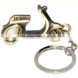 Customized Alloy Bicycle Shaped Metal Car Keychains Keyring