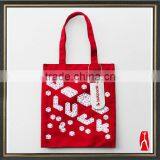 Nice-looking Red Color Fabric Bag/cheap Custom Cloth Bag thumbnail-1