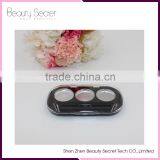 New Round 3cells 3 Pans Empty Makeup Palette for Eyeshadow thumbnail-6