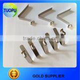 China polished button spring clips with double for sale