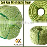 1/2" x 300ft Outdoor Camping Glow In The Dark Rope With Reflective Tracers